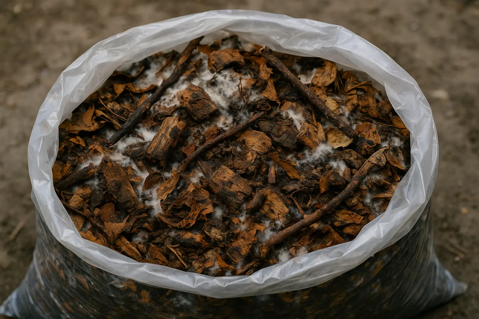 Sac de mycelium en vrac